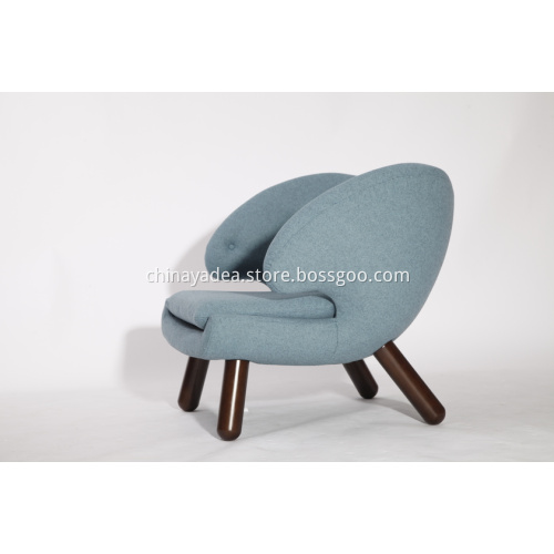 Cashmere Finn Juhl Pelican Lounge Chairs